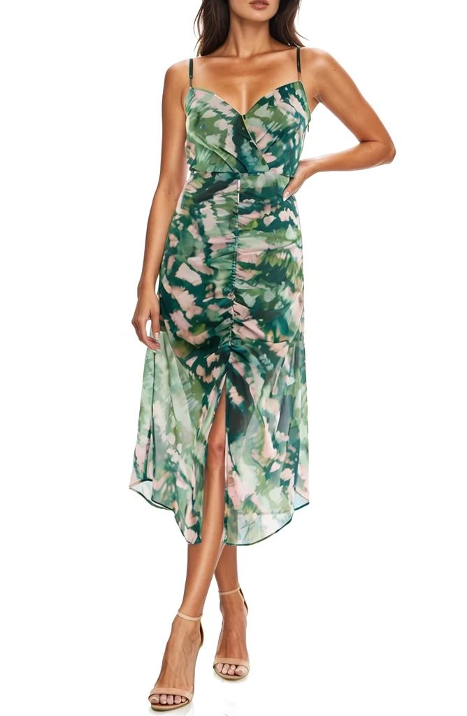Socialite Ruched Cami Midi Dress 1