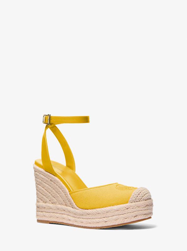 Michael Kors Larissa Cotton Canvas Espadrille Wedge