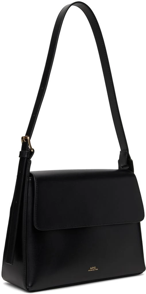 A.P.C. Black Virginie Flap Bag 2