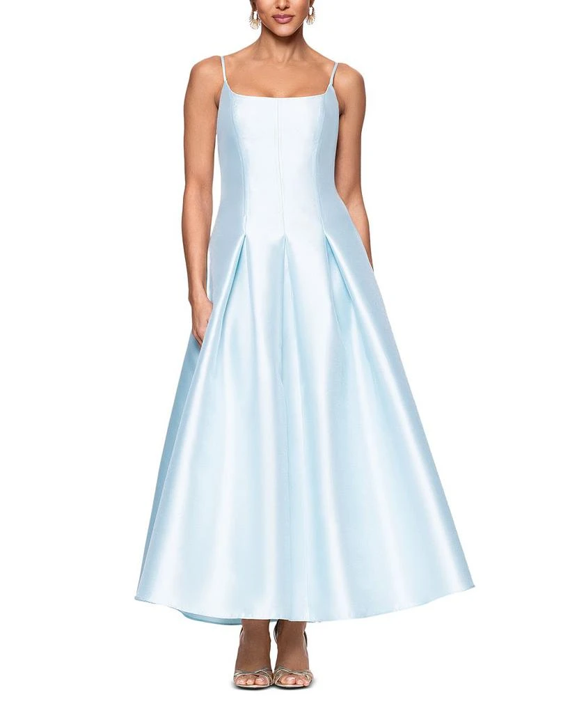 AQUA Satin Midi Dress - Exclusive 1