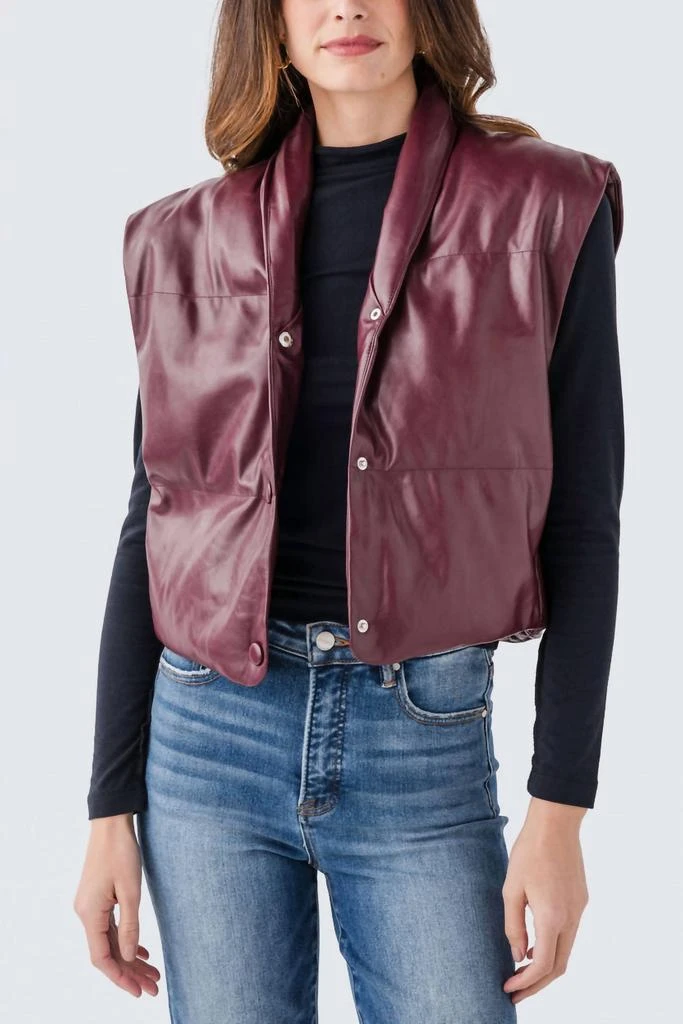 Elan Elan - Faux Leather Vest