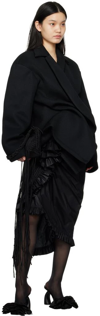 Dries Van Noten Black Ruffled Mules 5