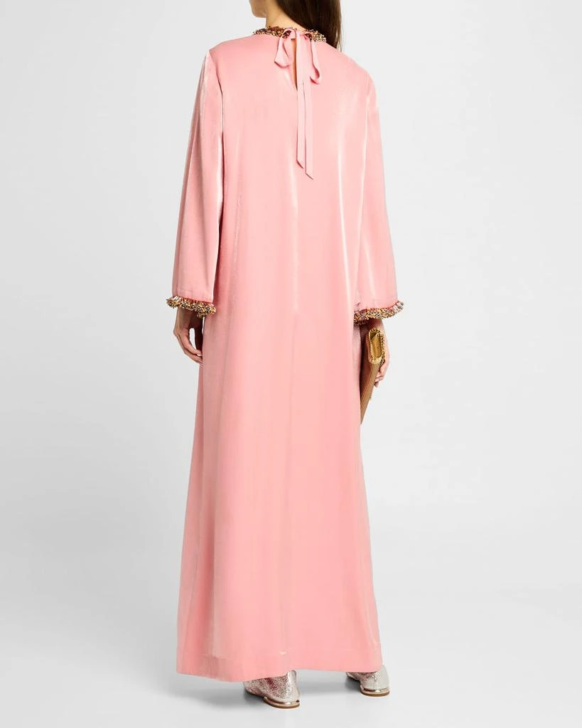 ALEMAIS Orion Beaded Trim Gown 3