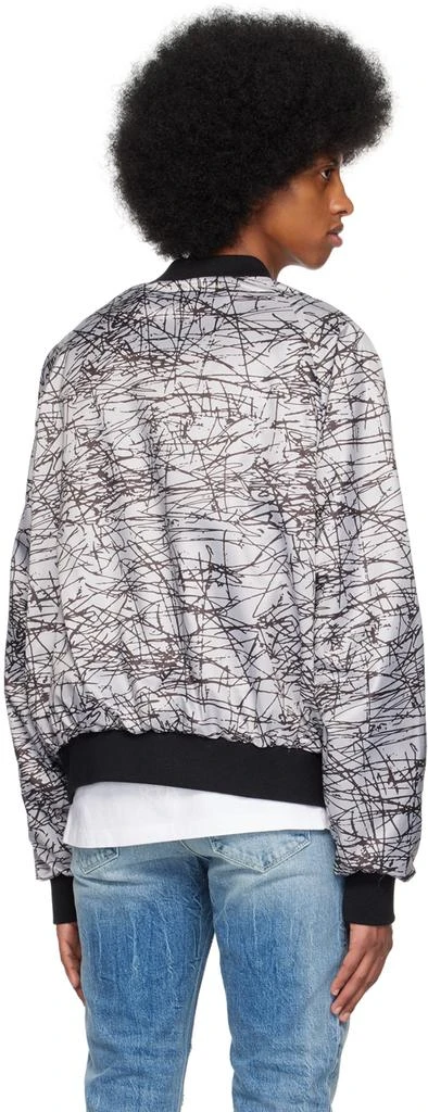 RTA Gray Atticus Bomber Jacket 3