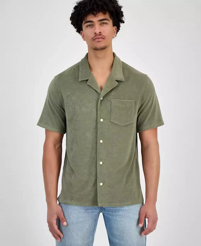 Levi's Men's Portola Short Sleeve Terry Button-Front Camp Shirt 1