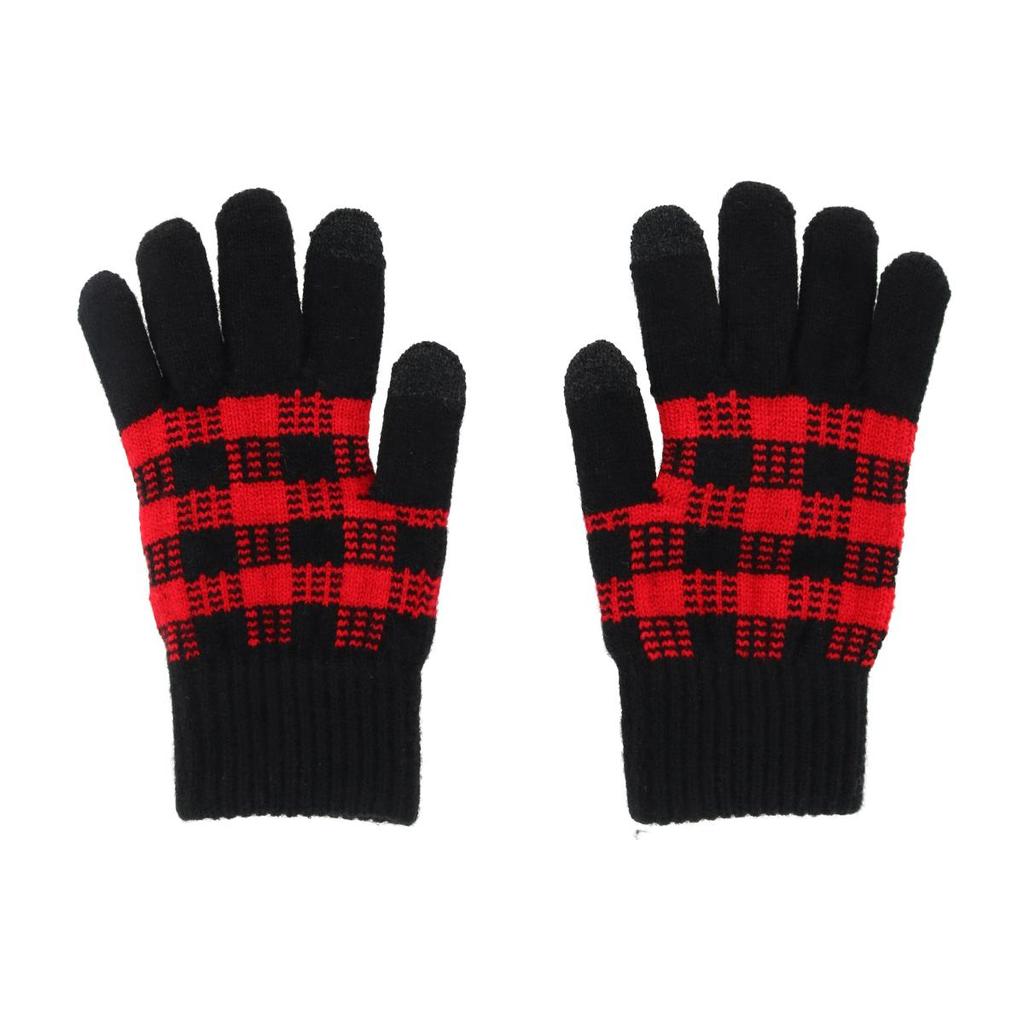 Grand Sierra Women
s Touchscreen Buffalo Plaid Knit Winter Glove