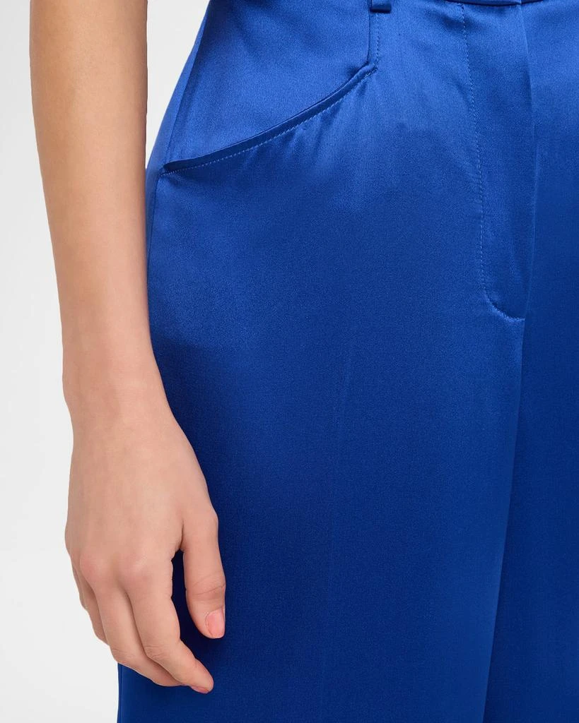 Gabriela Hearst Norman Belted Silk Wide-Leg Pants 5