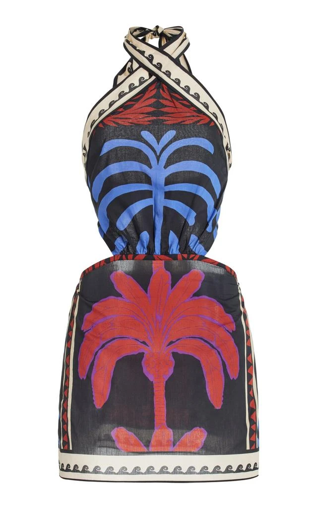 JOHANNA ORTIZ Johanna Ortiz - Awash Mystery Cotton Mini Dress - Blue - US 12 - Moda Operandi 1