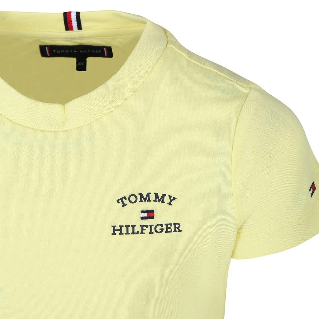 Tommy Hilfiger T-shirt Jaune Pour Garçon Avec Logo 3