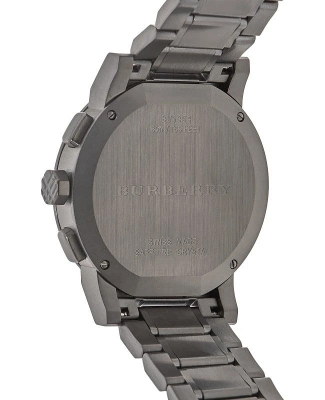 Burberry Burberry Men's Swiss Chronograph Gray Ion Steel 42mm Men's Watch BU9354 4