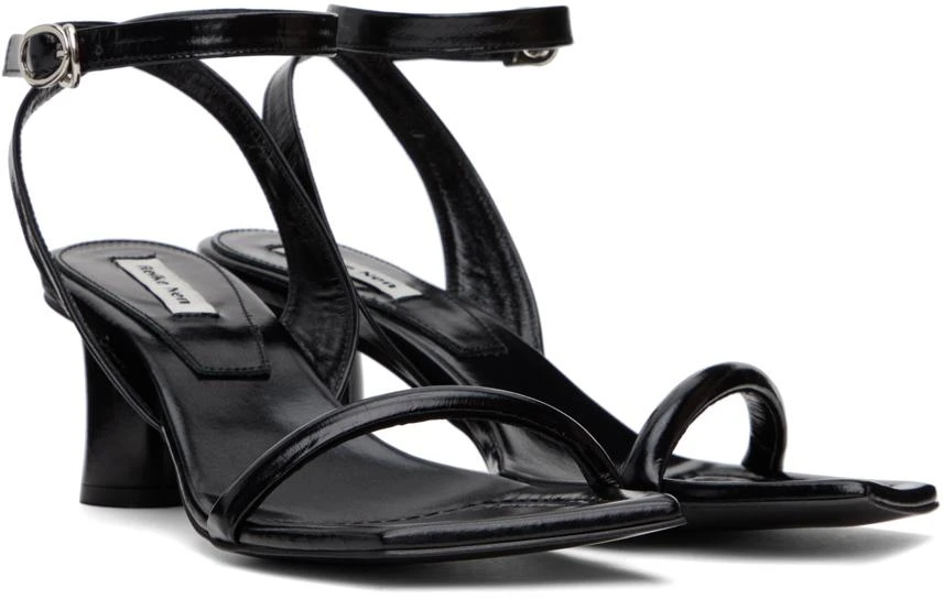 Reike Nen Black Patent Heeled Sandals 4