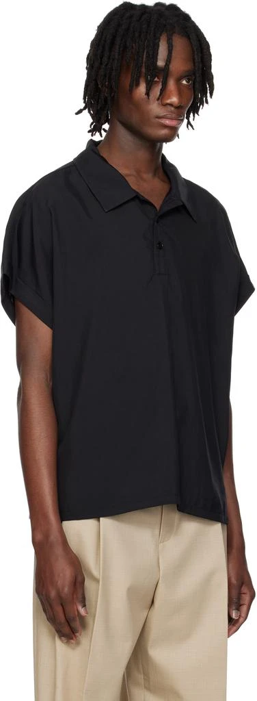 Recto Black Dolman Sleeve Polo 2