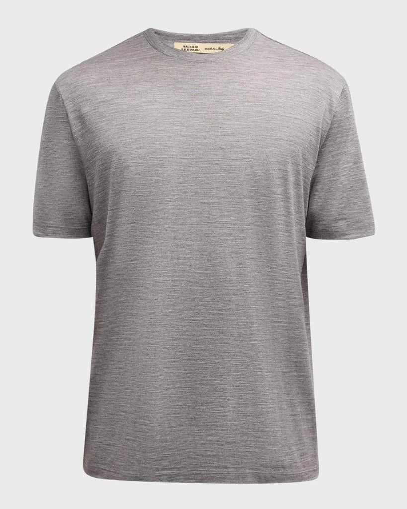 Baldassari Men's Reda Active Wool Crewneck T-Shirt 1