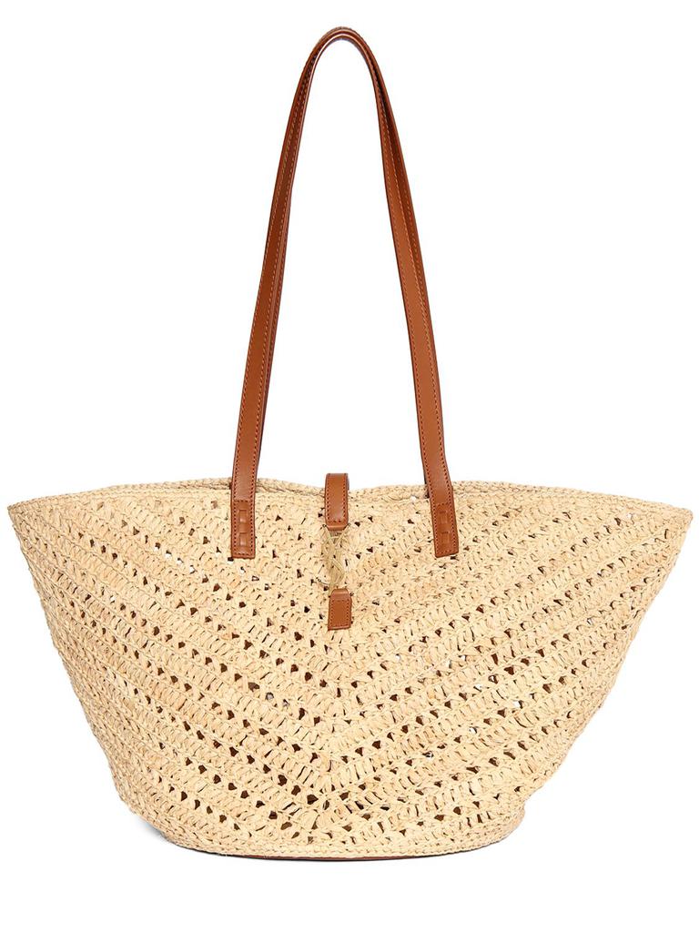 SAINT LAURENT Medium Raffia Panier Bag