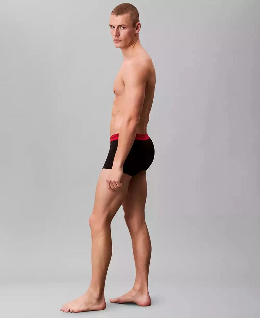 Calvin Klein Men's 3+1 Bonus Micro Stretch Low Rise Trunks Pack 3