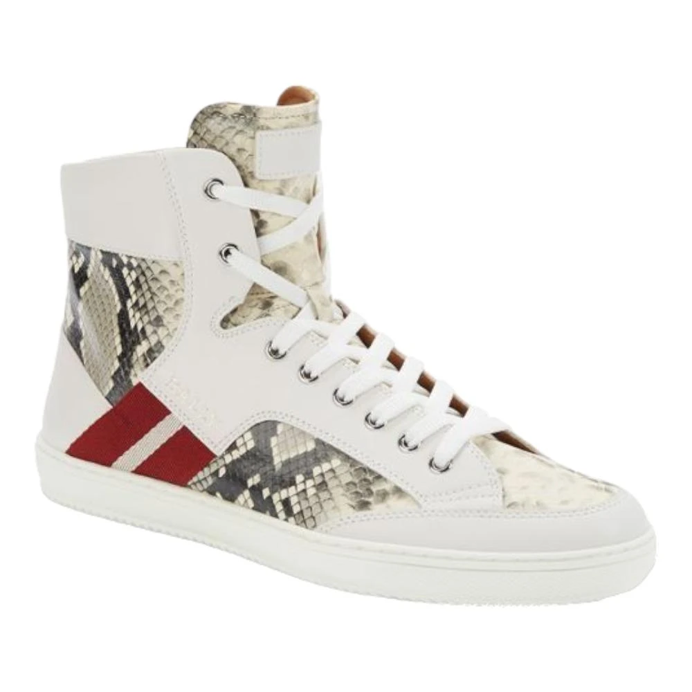 Bally Oldani Men's 6240612 White High-Top Leather Sneakers 1