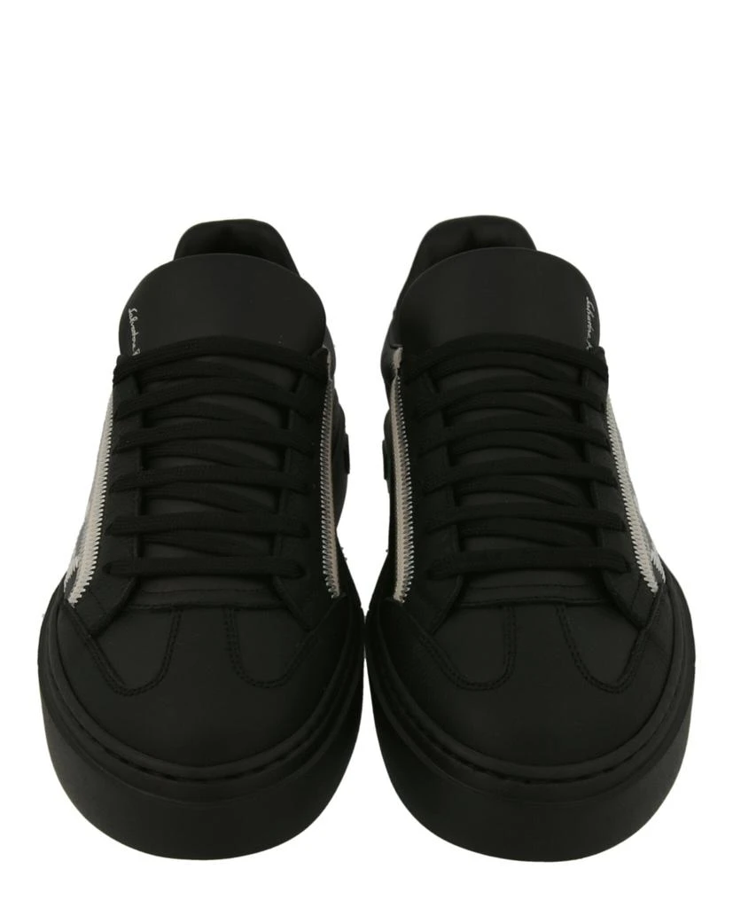 Salvatore Ferragamo Borg Leather Low-Top Sneakers 5