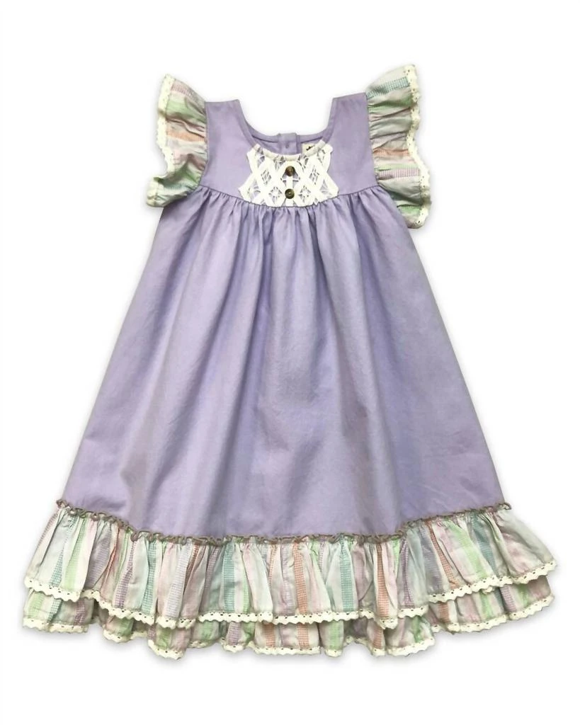 Little Prim Little Prim - Girls Vintage Dress - Geneviere Lavender - 24M