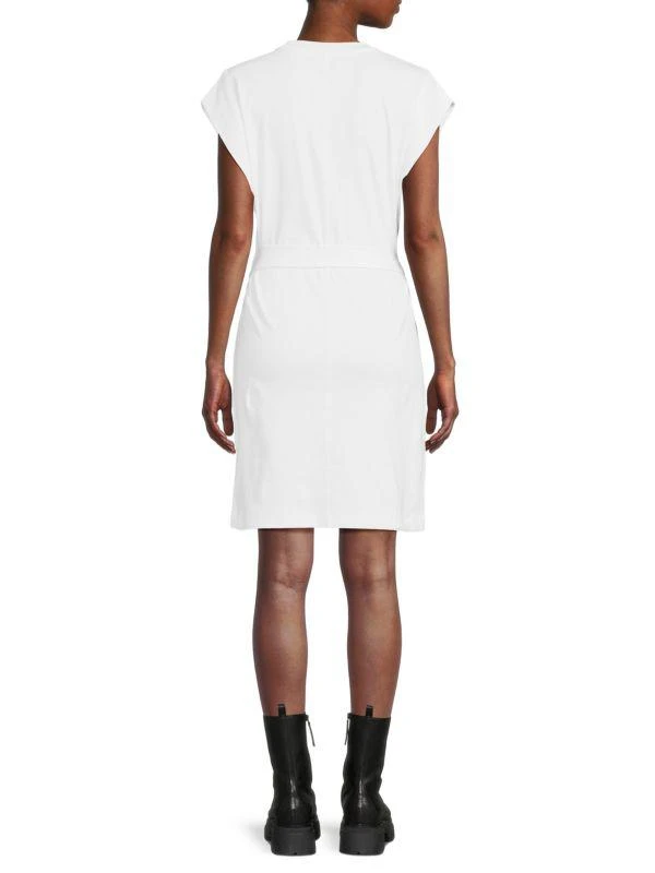 Vince Belted Crewneck Tshirt Dress 2