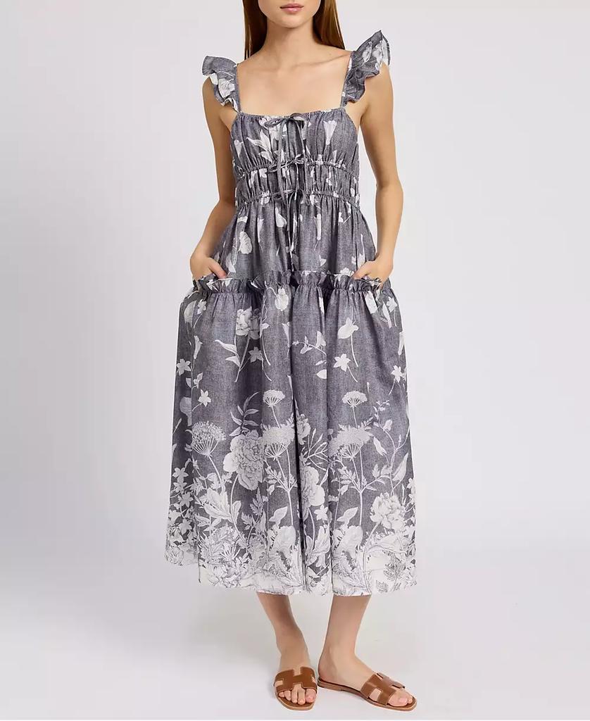 En Saison Women's Sydney Floral-Print Midi Dress
