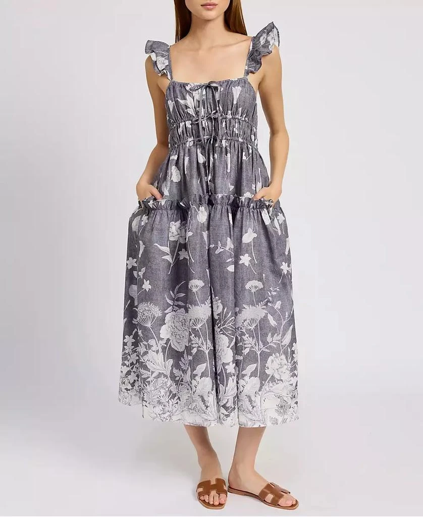 En Saison Women's Sydney Floral-Print Midi Dress 1