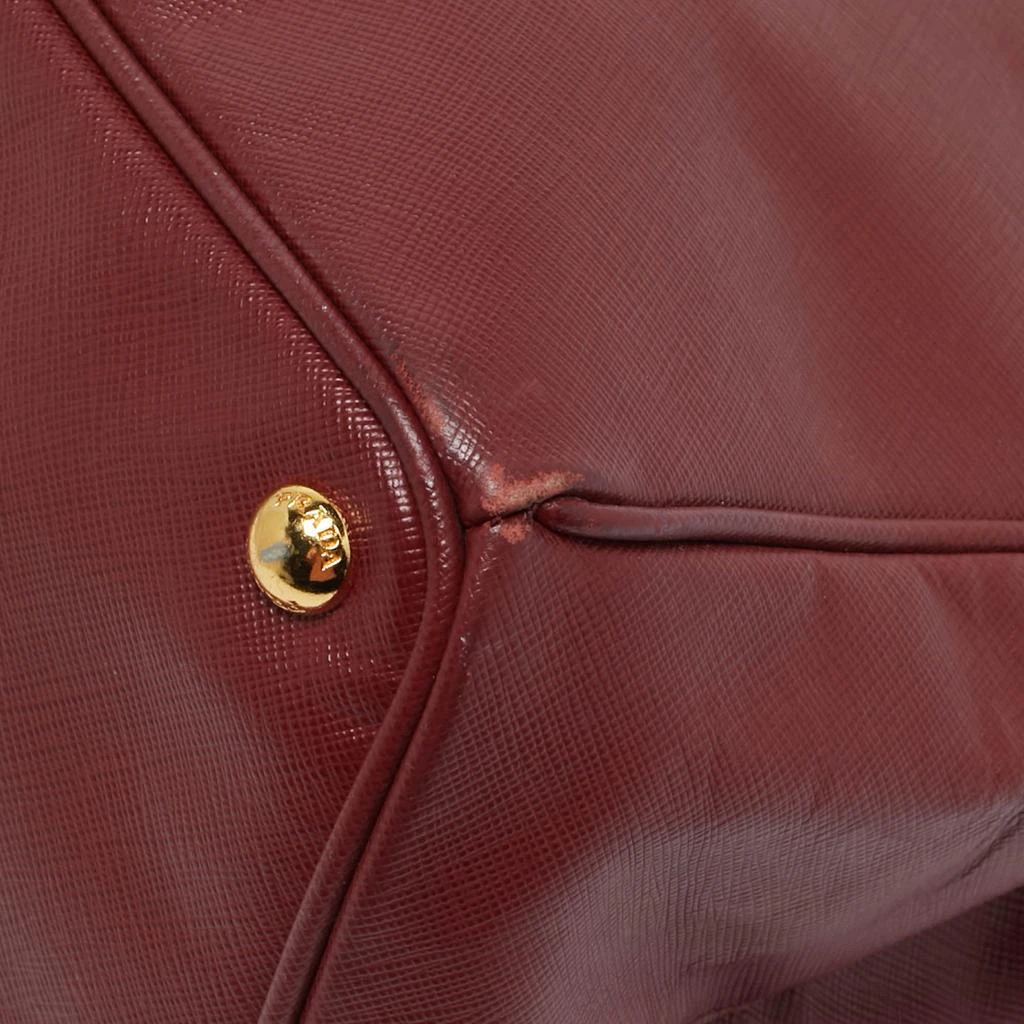 Prada Prada Red Saffiano Leather Large Gardener's Tote 7