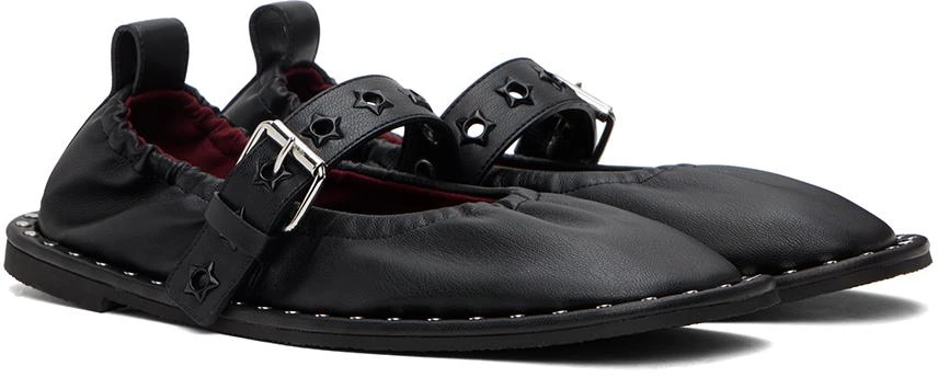 Stella McCartney Black Falabella Star-Studded Ballerina Flats 4