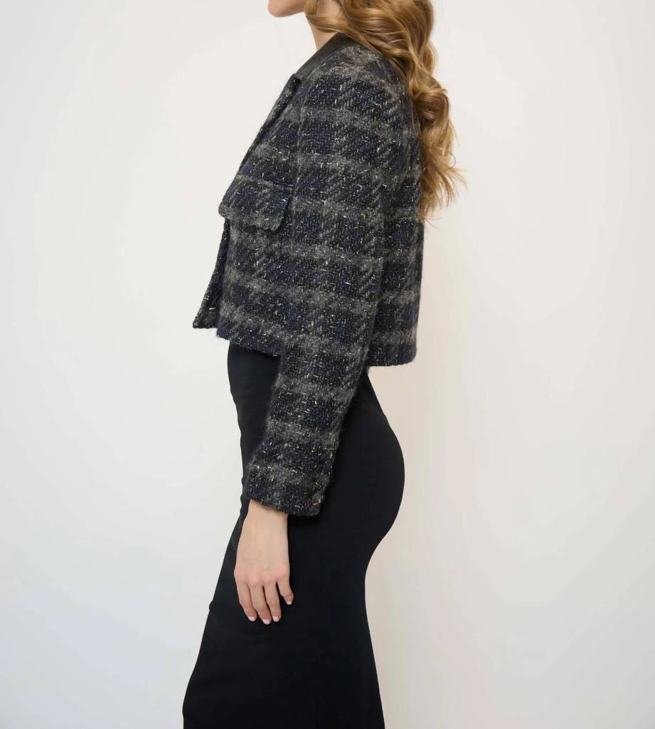 Central Park West Central Park West - Lurex Houndstooth Jacket 2