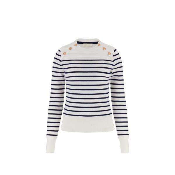 GUESS Round neck striped sweater