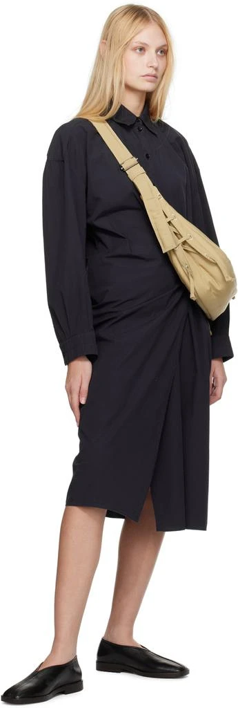Lemaire Black Flat Piped Slippers 5