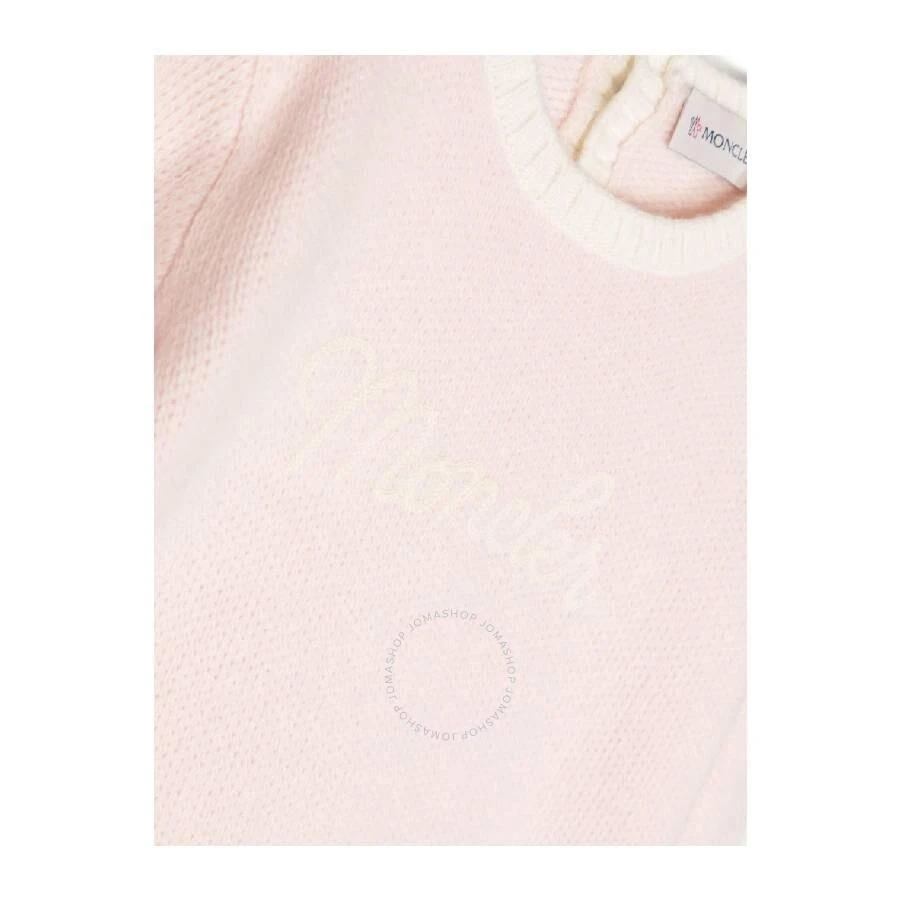 Moncler Girls Embroidered Logo Wool Sweater 3
