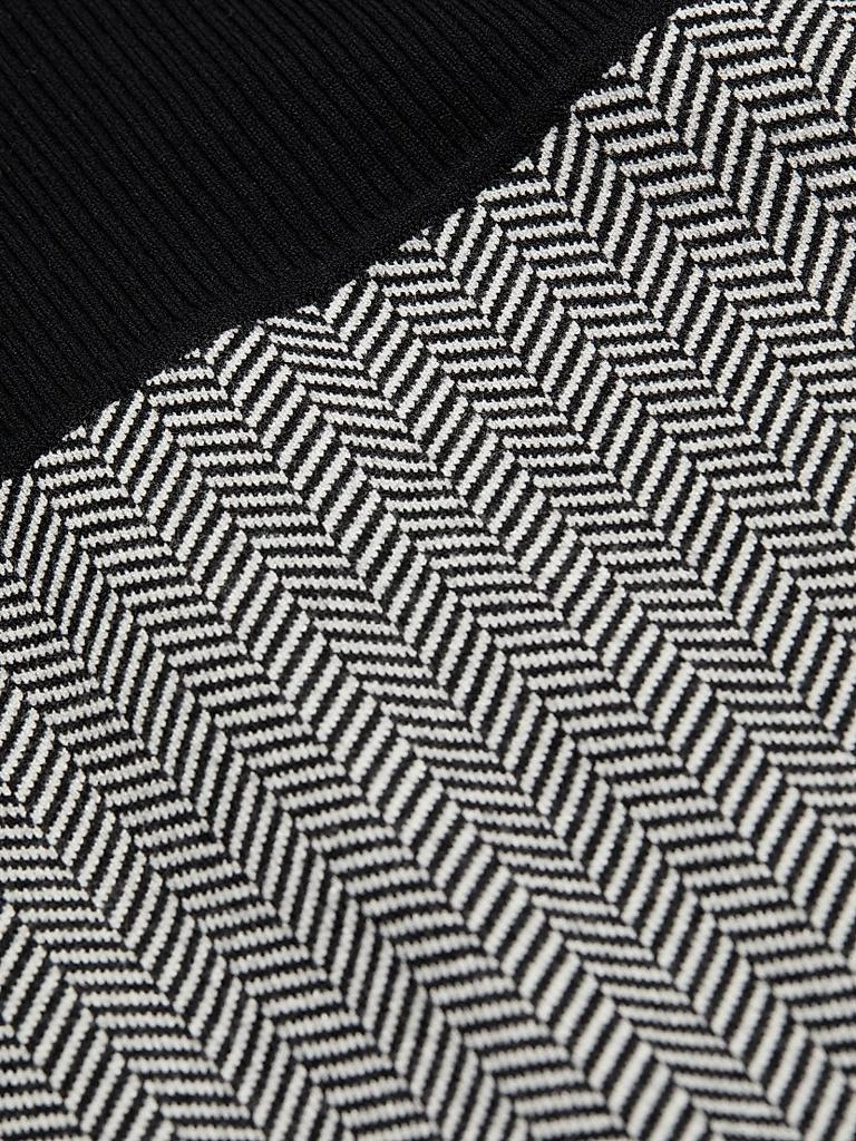 Toccin Shelby Herringbone Mock Turtleneck Dress 7