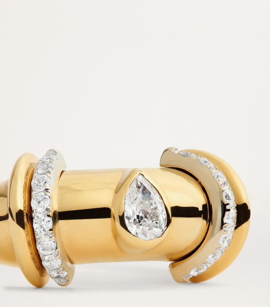 L'ATELIER NAWBAR Yellow Gold and Diamond Sailor Moon Ring 6