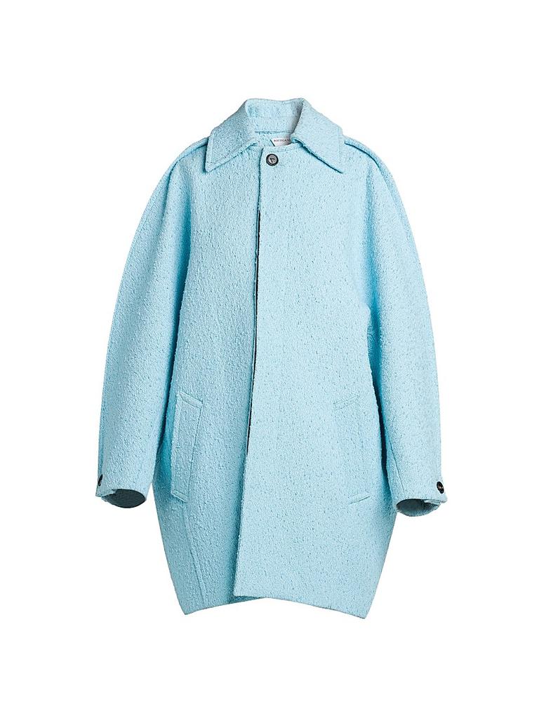 コート Bottega Veneta Midnight Blue Wool Blend Coat Bottega Veneta Felted Wool Double-Breasted Coat | Saks Fifth