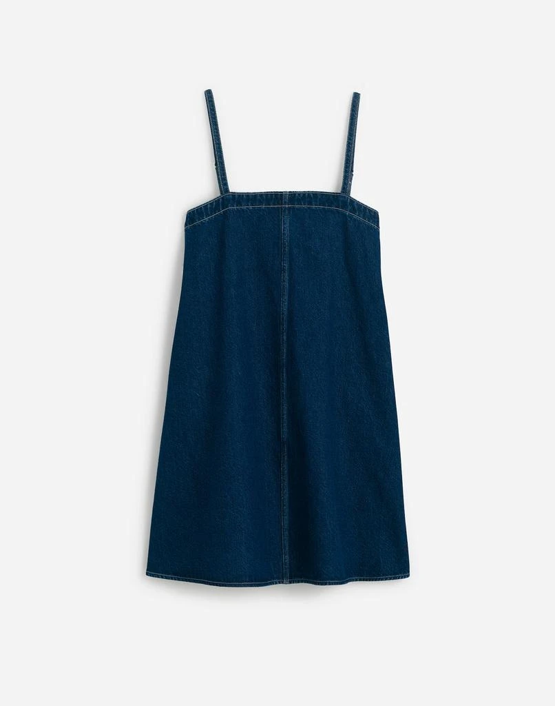 Madewell Denim A-Line Mini Dress in Bright Rinse Wash 4