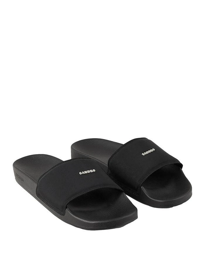 Sandro Men's Logo Rubber Pool Slides 1