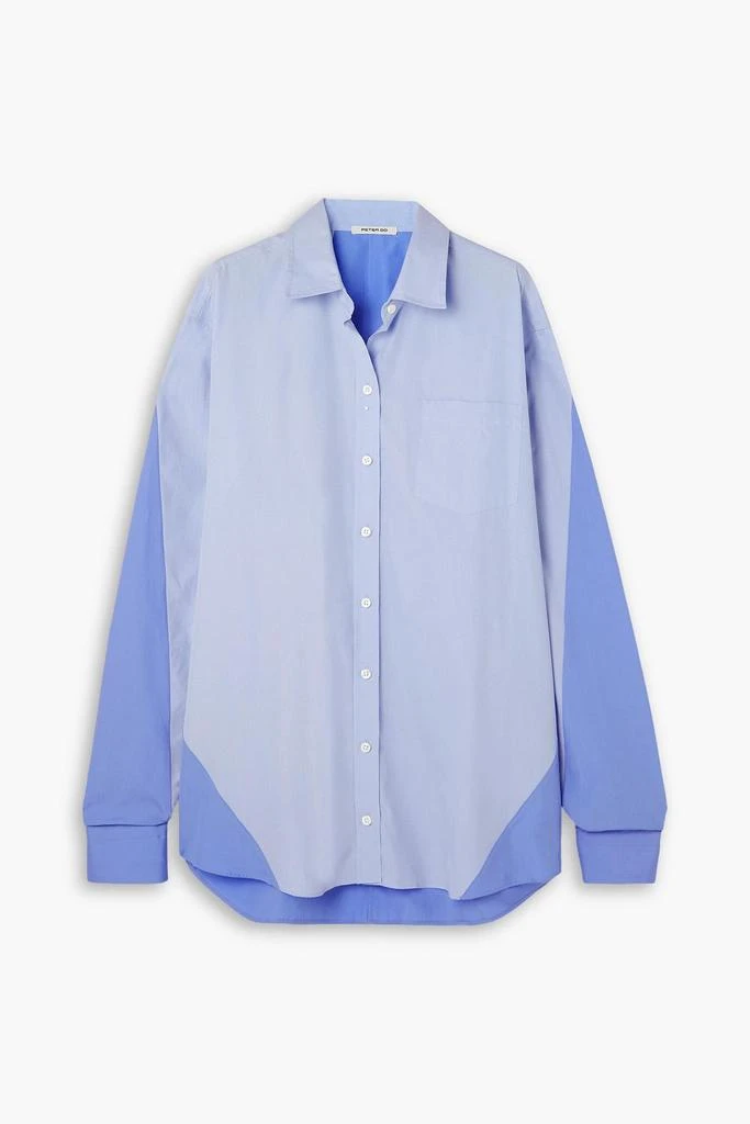 PETER DO Paneled cotton-poplin shirt 1