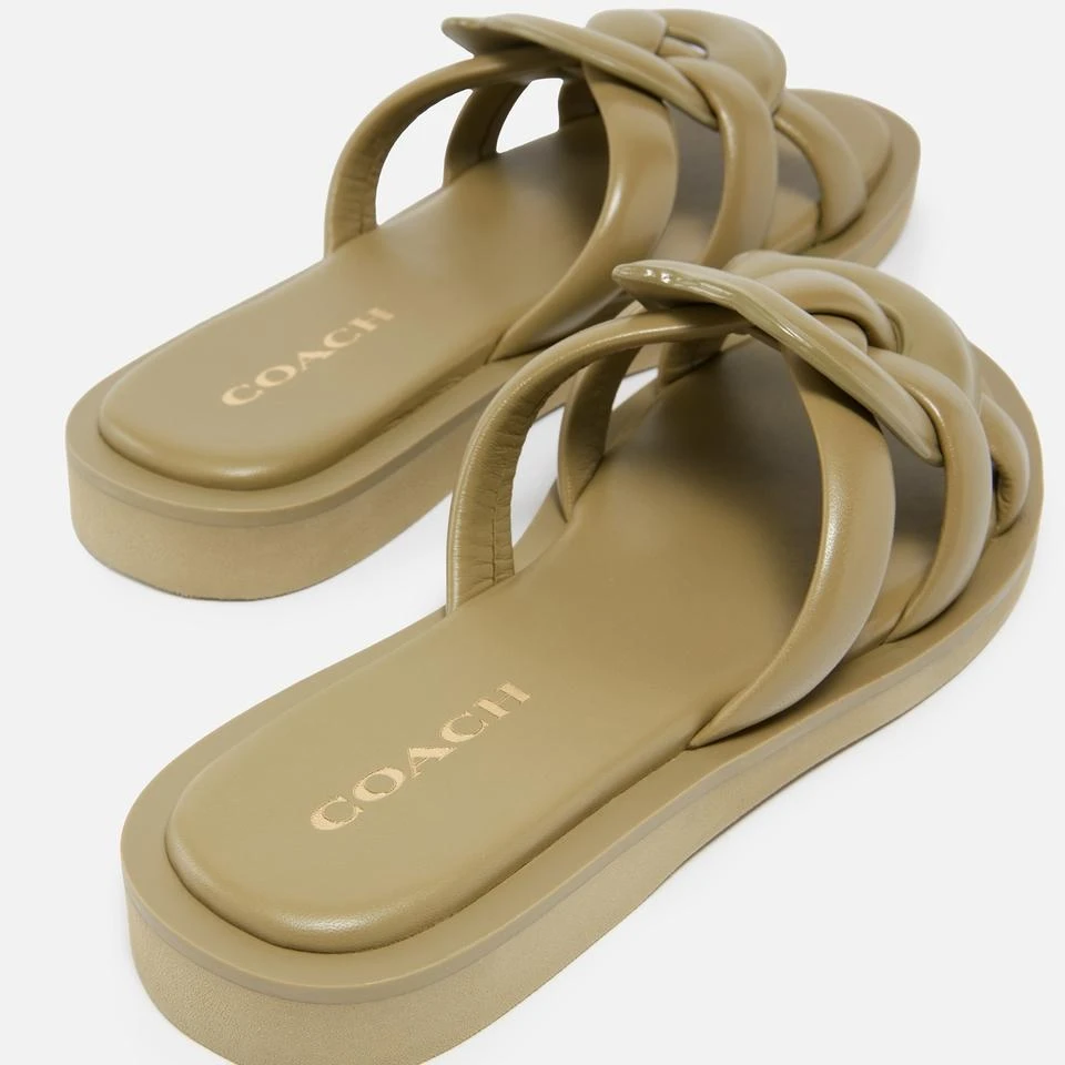 Coach COACH WOMEN'S GEORGIE LEATHER SANDALS 3