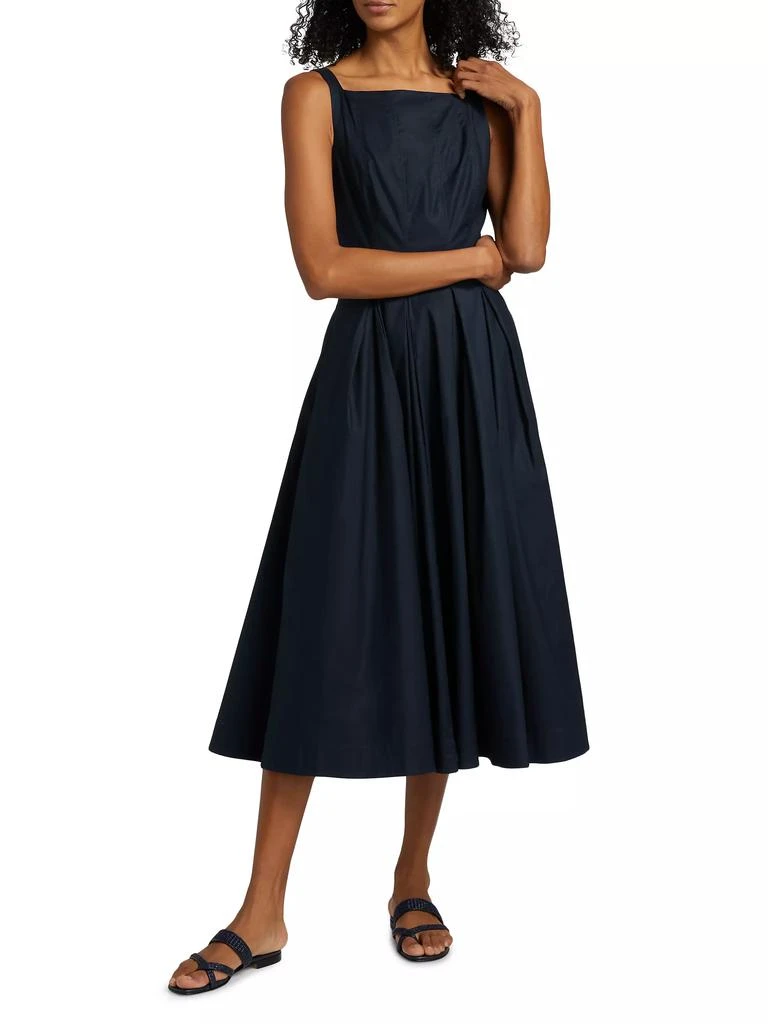 Reformation Jovana Stretch-Cotton Sleeveless Midi-Dress 2