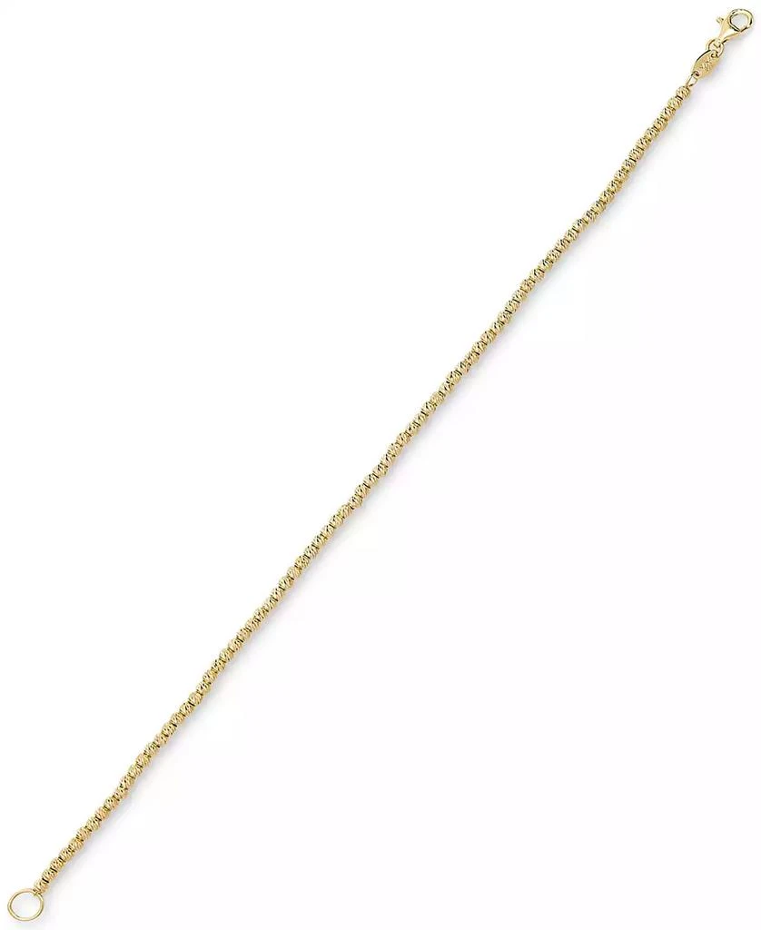 Italian Gold Beaded Bracelet in 14k Gold 4