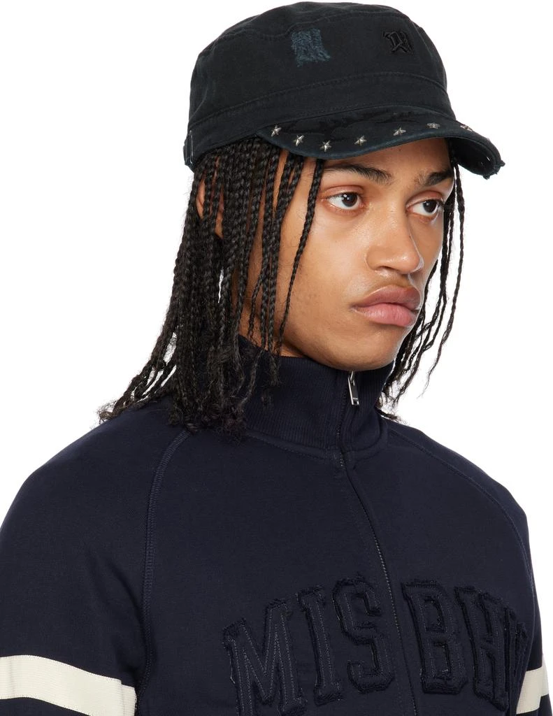 Misbhv Black Studded Military Cap 2