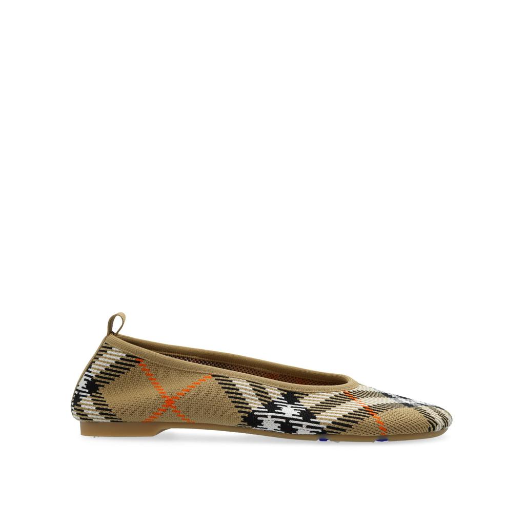 La Sélection Créateurs Ballerines Burberry Checkered Knitted - Beige - Femme
