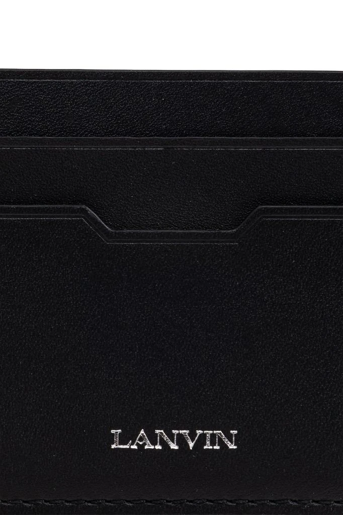 Lanvin Lanvin Logo-Stamp Stitch Detail Cardholder 3