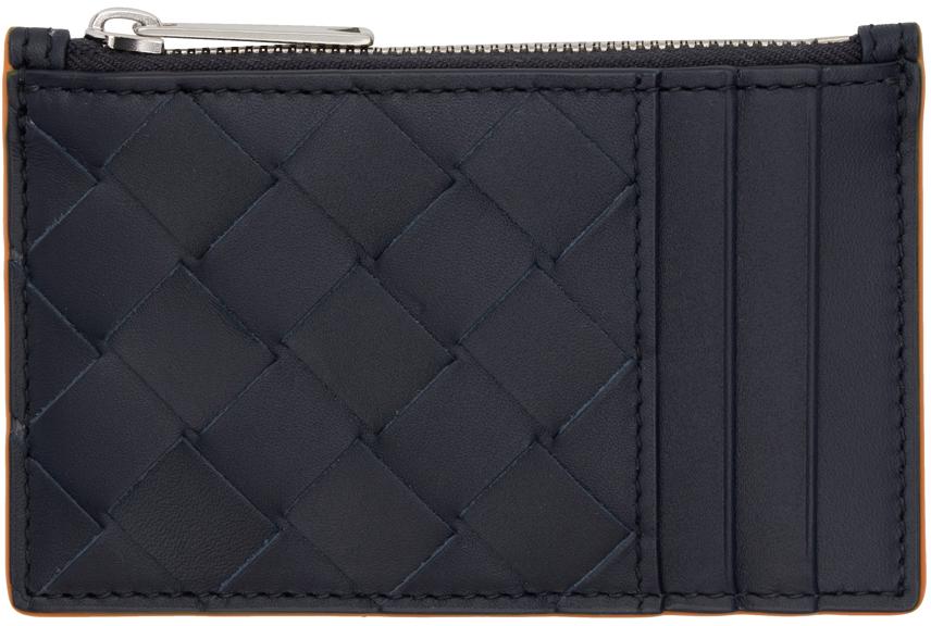 ★BOTTEGA VENETA★ Intrecciato Card Holder Light Grey 162150 BOTTEGA VENETA Logo Intrecciato Bifold Card Case Leather