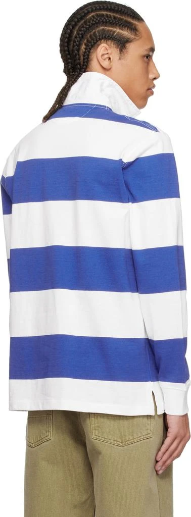 Ralph Lauren Blue & White 'The Iconic Rugby' Polo 3