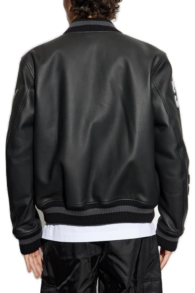 Off-White Off-White Leather Varsity Jacket 3
