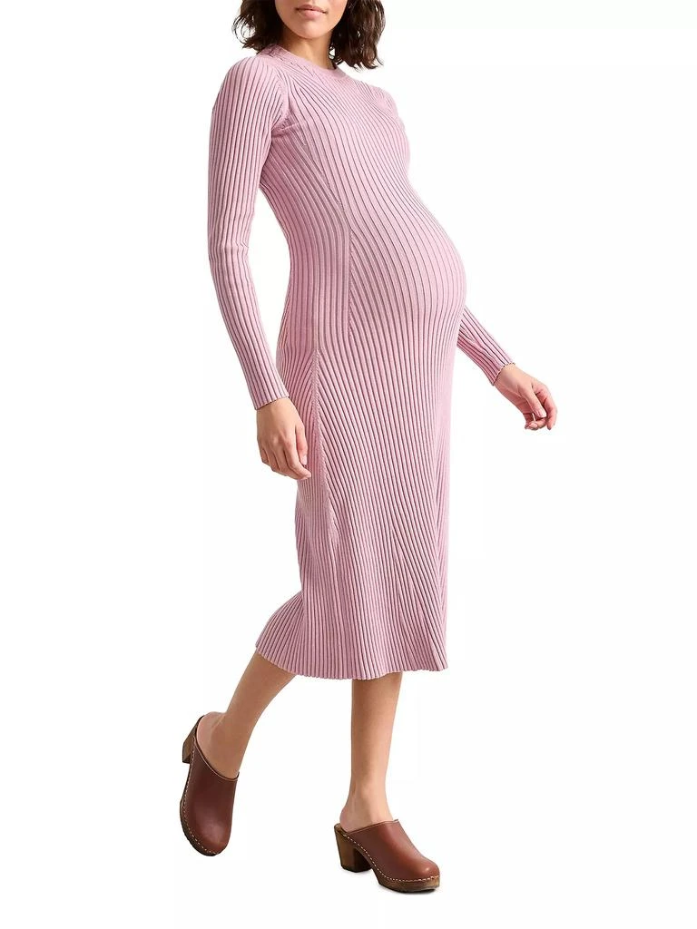 HATCH The Eliana Cotton Rib Maternity Sweater Dress 2