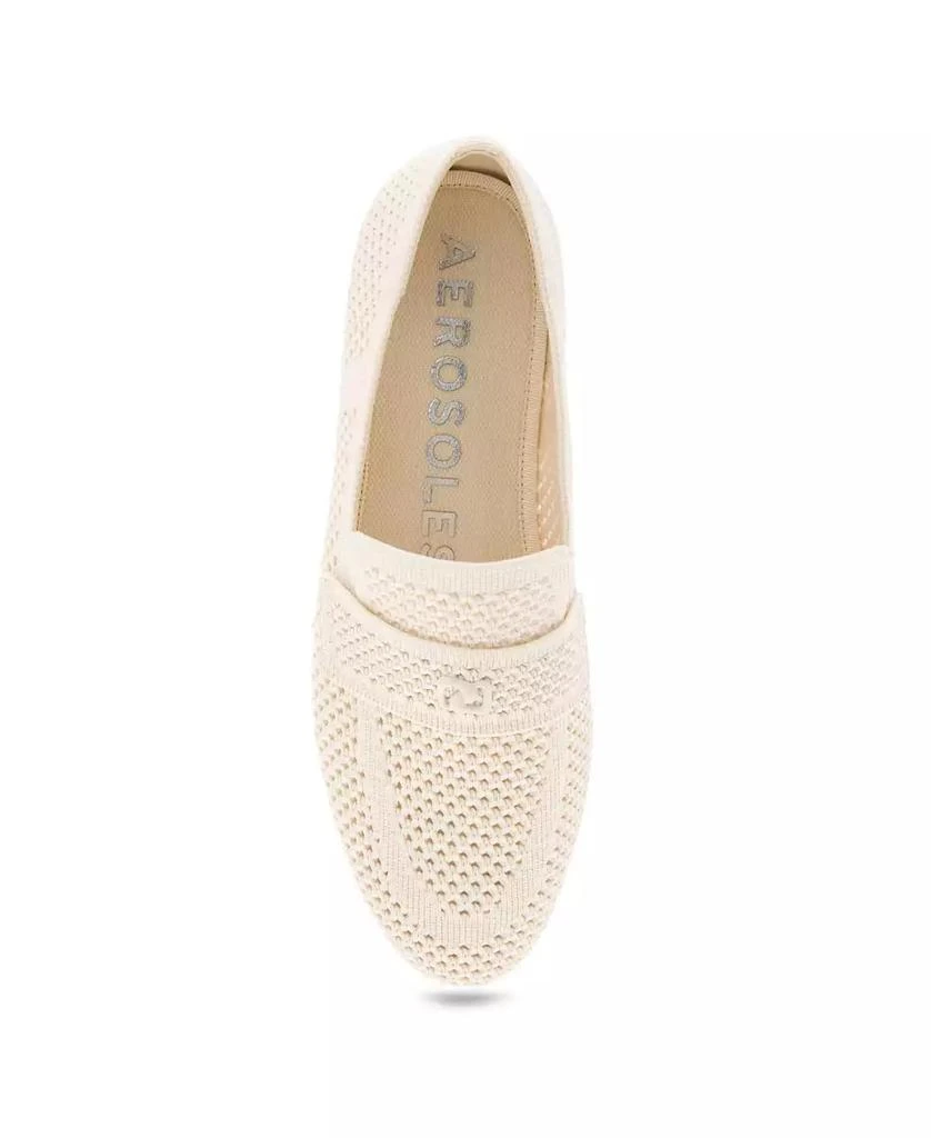 Aerosoles Women's Nanti Knit Smoking Almond Toe Slipper Flats 4