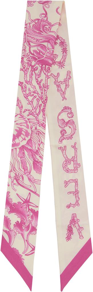 スカーフ Embroidery Versace 1978 Re Ed. Logo Scarf - Versace - Cotton Shop EMBROIDERY VERSACE 1978 RE ED. LOGO SCARF on Sale at