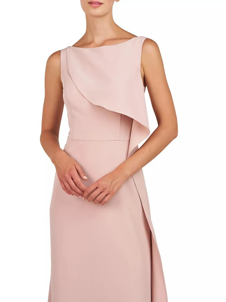 Kay Unger Anabella Draped Ruffle Gown 5
